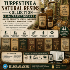 Turpentine & Natural Resins Collection – 44 Classic Books on Pine Products, Resins, Varnishes & Industrial Wood Processing